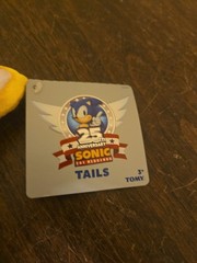 Sonic The Hedgehog 25TH Anniversary Tails Plush 8″ TOMY Rare