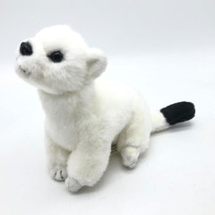 JIANEEXSQ Cute Simulation Ferret Plush Toy Realistic Lifelike Stoat Stuffed Anim