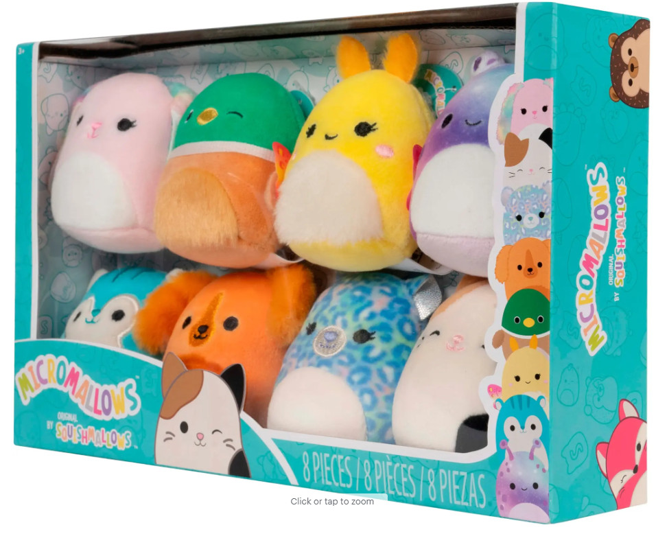 Jazwares – Squishmallows Original Micromallows 8-Pack 2.5″ Plush Set