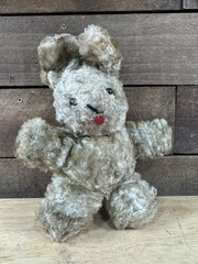 Vintage Stuffed Small Children’s Plush Easter Bunny Rabbit