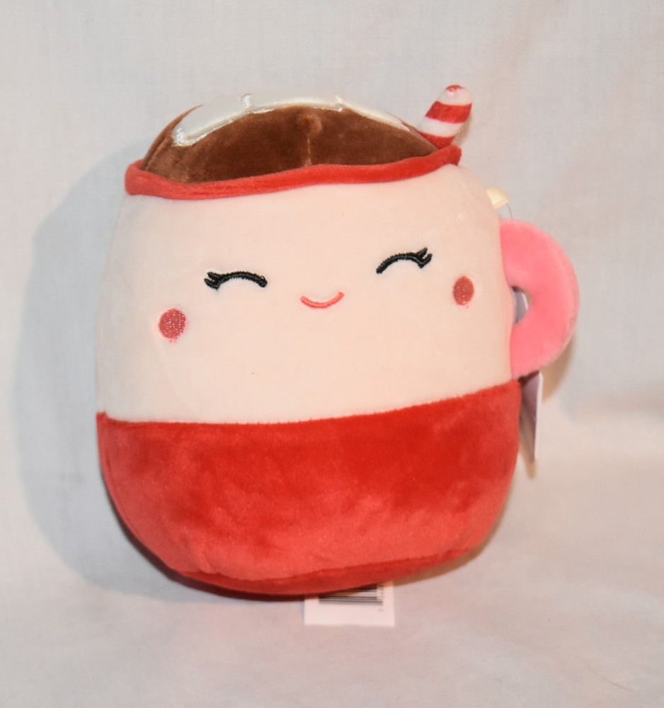 NWT Squishmallow 5″ Marshina Hot Chocolate Marshmallow Plush Food Squad 2021