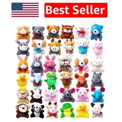 36 Cute Animal Plush Keychains – Perfect for Birthdays & Classroom Rewards