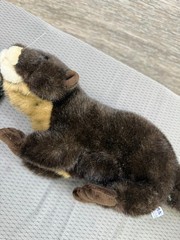 A&A Otter Plush Realistic Life Size Brown Tan Stuffed Animal 15 Inch