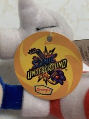 Vintage 2000 SONIC UNDERGROUND Plush 7″ Denny’s Promo SEGA Rare W Necklace Tags