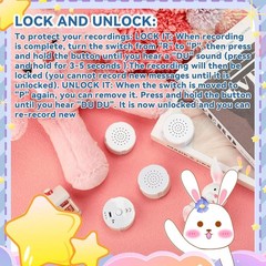 6 Pcs White Sound Recorder Voice Recorder Music for Stuffed Animal Toy Record…