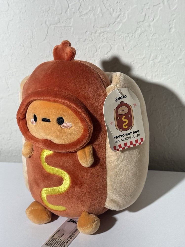 Smoko Tayto Potato Hot Dog Plush Stuffed Animal Kawaii Cute 5″ NWT