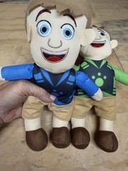 Greenbrier Wild Kratts Chris & Martin Plush Doll Lot 2 Small 2025 MPN Spot Clean