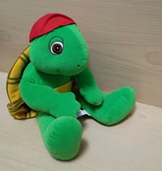 Vintage Franklin The Turtle Talking Plush 15” ©1986 Kidpower Tested Work