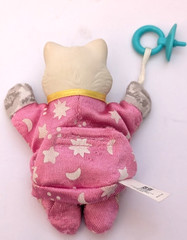 LOT Vintage Kitty SLEEP N SURPRISE Hasbro 1992 It’s a Boy Pretzel Girl Pacifier