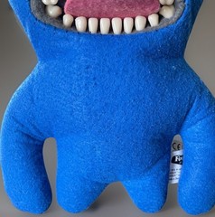 Rare Fuggler Sir Belch Blue Felt 10” Plush Doll Funny Ugly Monster Spin Master