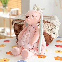 Baby Toy Long Ear Rabbit Plush Doll 35cm Pink Stuffed Soft Animal Toys