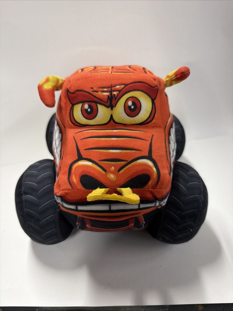 El Toro Loco Monster Jam Truckin Pals Stuffed Plush Monster Truck Orange