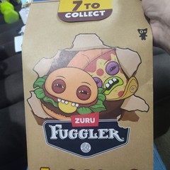 Fuggler Fuggalicious 9″ Plush Walmart Exclusive Sushi Shrimp Food Bag Rare OPEN