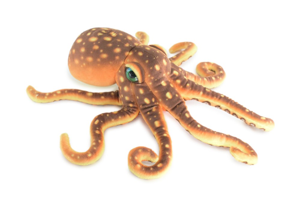 Octopus Toy, Brown, Stuffed Animal Plush, Realistic, Soft, Gift, 14″ FT15 BB326