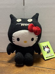 Ugly Doll Hello Kitty Ice-Bat Plush 9″ Black Stuffed Animal Sanrio 2013