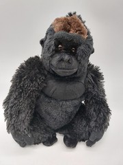 Wild Republic Silverback Gorilla Plush 12” Stuffed Animal Toy Ape Wildlife
