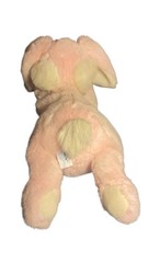 SKM Enterprises, Inc. Pink Cream Rabbit Plush Toy Bow Plastic Pellets ST01