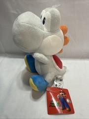 White Yoshi 7″ Plush Super Mario All Star Collection Little Buddy Official 1393
