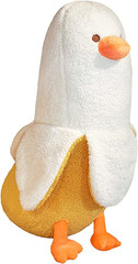 Cute Banana Duck Plush Toy – 12″ Soft Stuffed Animal for Kids