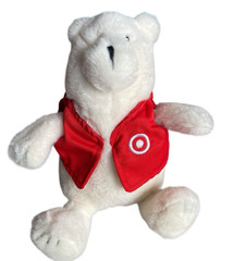 Gigglescape 7″ Polar Bear With Target Vest Soft Plush Toy