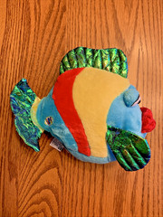 GANZ WEBKINZ Plush PUCKER FISH (HM438) Crinkle Metallic Fins No Code