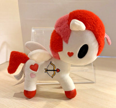 Tokidoki Unicorno Valentino Plush Winged Unicorn Red Pink White Love 8″ Used