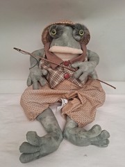 Boy Fisherman Frog by Tender Hearted Collectibles – All Original