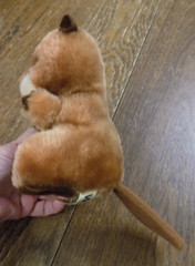 Vtg Russ Berrie Plush Woody Beaver Toy Nutshell/Clippings Stuffed ADORABLE 6″ T