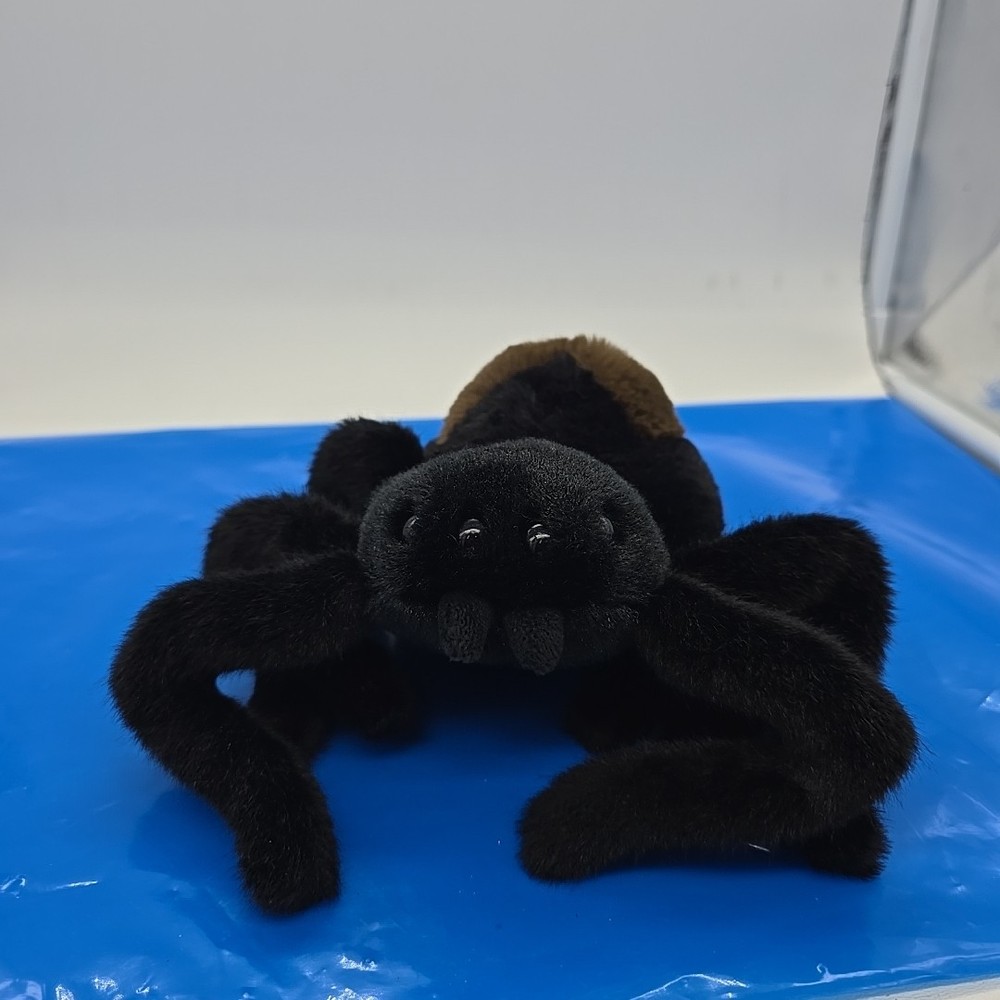 Douglas Sneakie Spider Plush Toy 7” Black Tarantula Arachnid 4466 Halloween