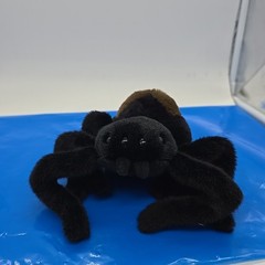 Douglas Sneakie Spider Plush Toy 7” Black Tarantula Arachnid 4466 Halloween