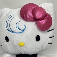 2013 Hello Kitty 8” Winter Weather Plush Thunderbolt Blue Pink Sanrio