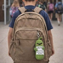 💚 Emotional Support Pickle Keychain – A Big Dill of Encouragement! 🥒✨