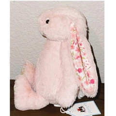 Jelly&cat Birthday Medium Blossom Blush Bunny ‘Cherry’ Plush Toy NWT Dust Bag