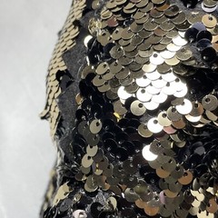Redemption Plus Black and Gold Reversible Sequin Chameleon Plush 12”