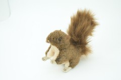 Squirrel Finger Puppet, Plush Red Squirrel, Stuffed, Realistic, 5″ FM19 B236