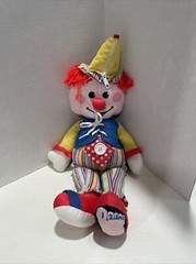 VINTAGE 1984 FISHER PRICE # 178 DRESS ME CLOWN STUFFED ANIMAL PLUSH TOY DOLL