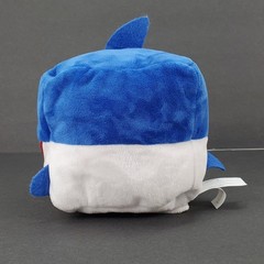 Pinkfong Baby Shark Daddy Shark Cube Plush WowWee Blue White 6 Inch Toy
