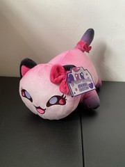 MeeMeows Aphmau Collection KC Hearts Plush 11” Kitty Cat Hot Pink Hearts W/Tag