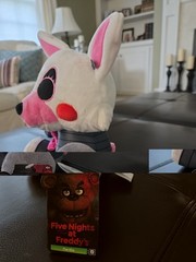 Official JAZWARES FNAF MANGLE Plush Glow in the Dark Eye New w/ Original Tags!