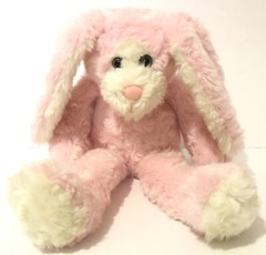 Creations From T.L Toys Easter Bunny Rabbit Plush Stuffed Animal Toy 14 in. Pink