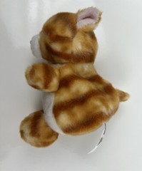 Aurora World Palm Pals Meow Kitty Orange Tabby Cat Kitten Plush Stuffed Animal