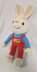 Baby First TV Harry the Bunny Carrot Overalls Plush Toy Stuffie Easter Gift 16″