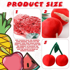 Cherry Plush Pillow – Soft Decorative Cushion for Home & Bedroom Decor