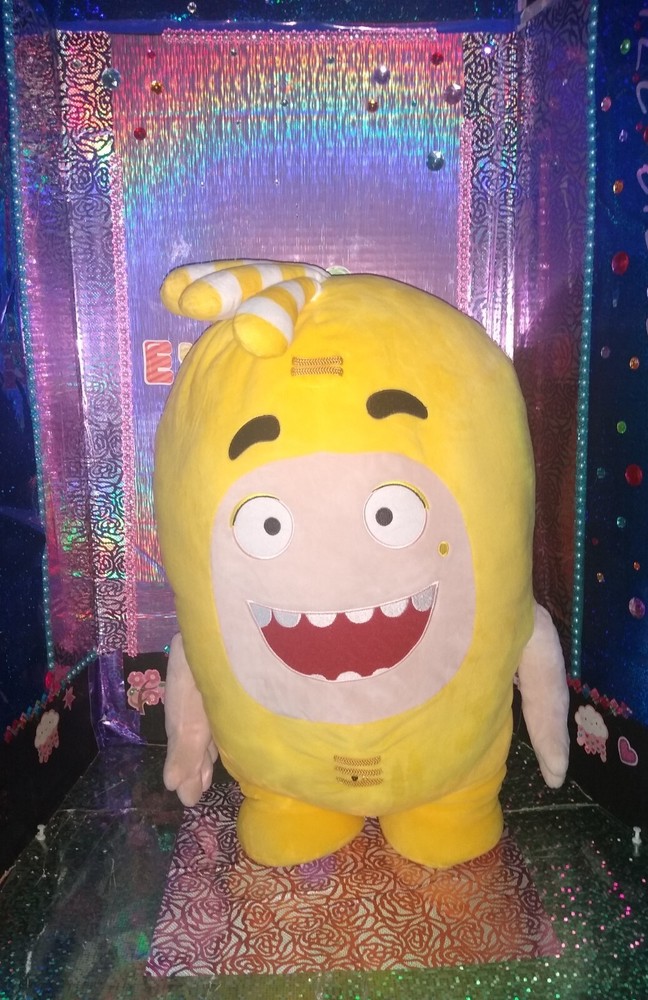 🦄One Animation Interactive {OddBods} “Goffa” Monster Yellow Color 24″ Plush!