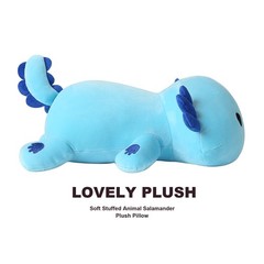 Original Axolotl Plush Cute 13 inch Stuffed Animal Soft Blue Pillow Kawaii Pl…