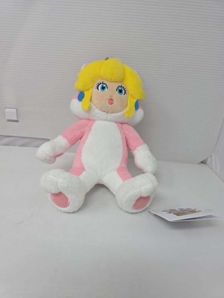 Little Buddy Super Mario Cat Peach Plush 10″ Neko Official New w/ Tags 1373