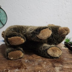 Brown Griffin Aware Bear Plush Presents Hamilton Gifts 1987 Vintage Realistic