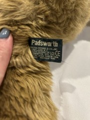 1990s Russ Berrie & Co Padsworth Bear Plush Stuffed Animal