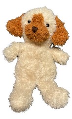 STEVEN SMITH Cream Brown PUPPY Dog 11″ Fuzzy Beanie Plush Stuffed Animal Inc