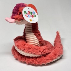 Gigglescape Snake Plush Pink Heart Tongue Stuffed Animal NWT Valentine’s Day